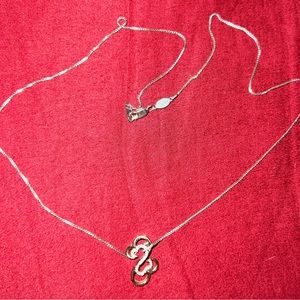 Jane Seymour Open Heart SS Diamond 14k Rose Gold KAY JEWELER Necklace 18"